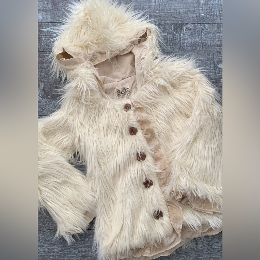 Sado Faux Fur and Linen Jacket